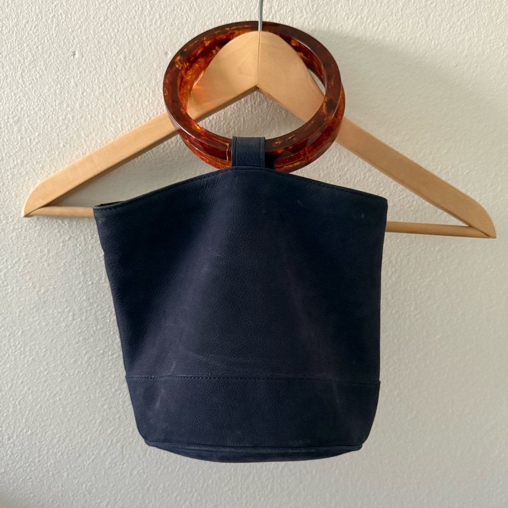 Simon Miller Bonsai Bucket Bag Blue Suede